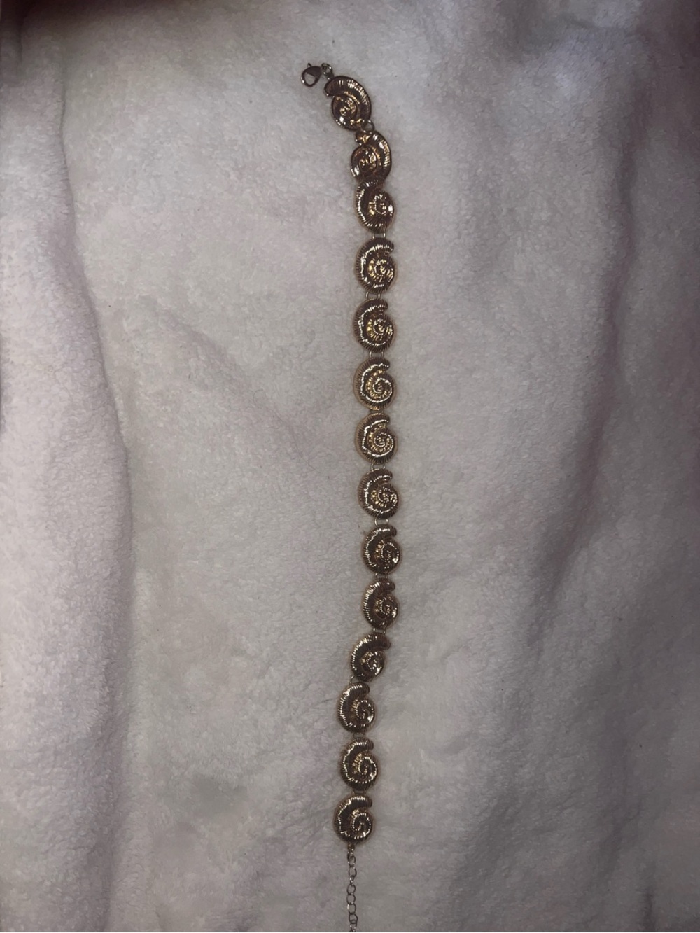 Gold-Tone Spiral Link Bracelet